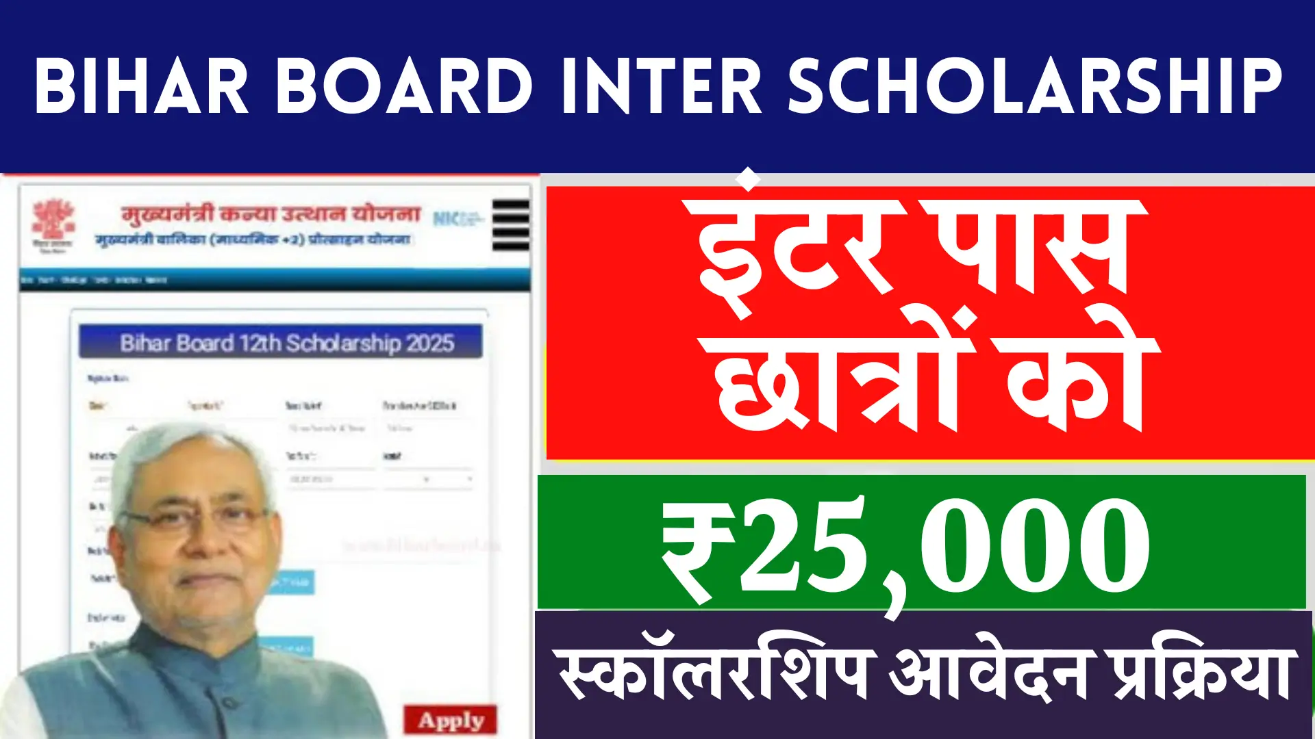 Bihar Board Inter Scholarship